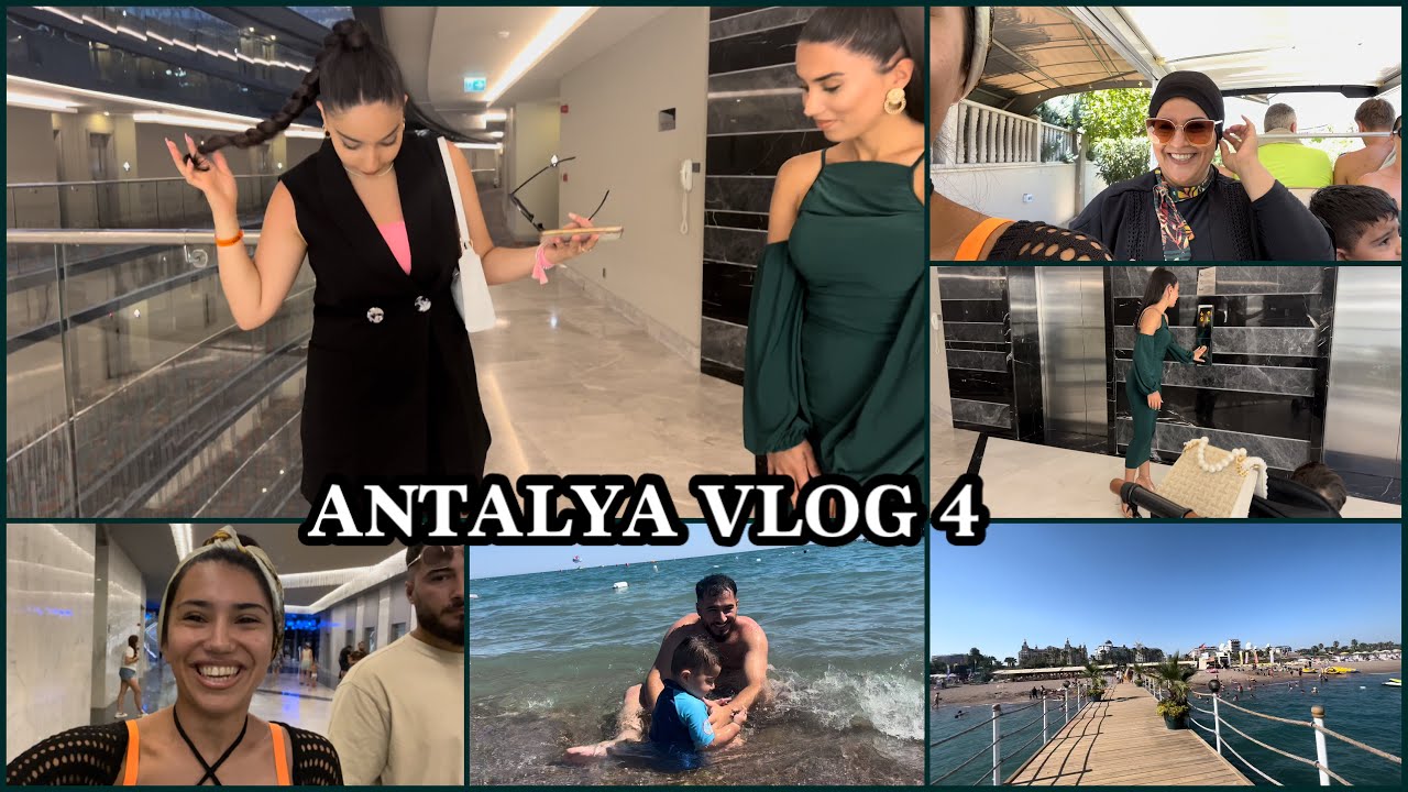 SAHİLDE BİR GÜNÜMÜZ🏖YAZ AŞKINA☀️SABAH BEACH AKŞAM BAR💁🏻‍♀️ANTALYA VLOG 4 - GÜNLÜK VLOG