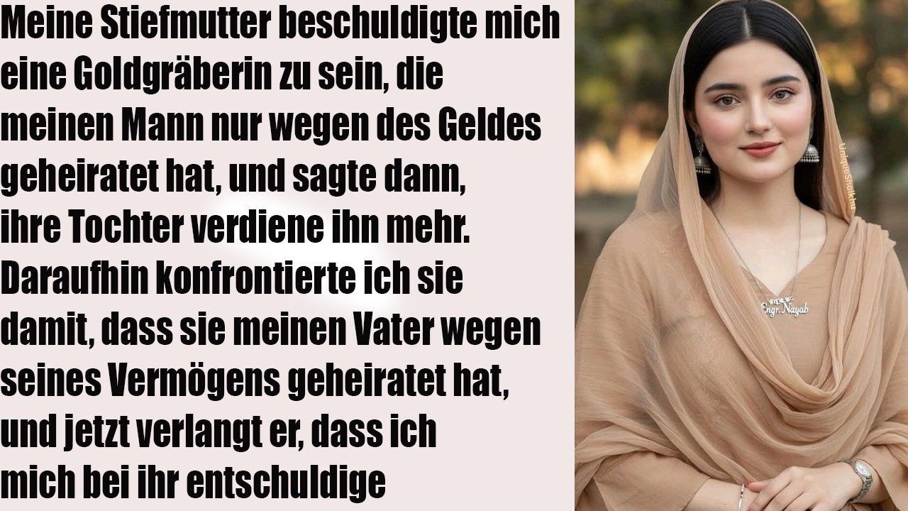 „Stiefmutter nennt mich Goldgräberin – dann kam die schockierende Wahrheit!“