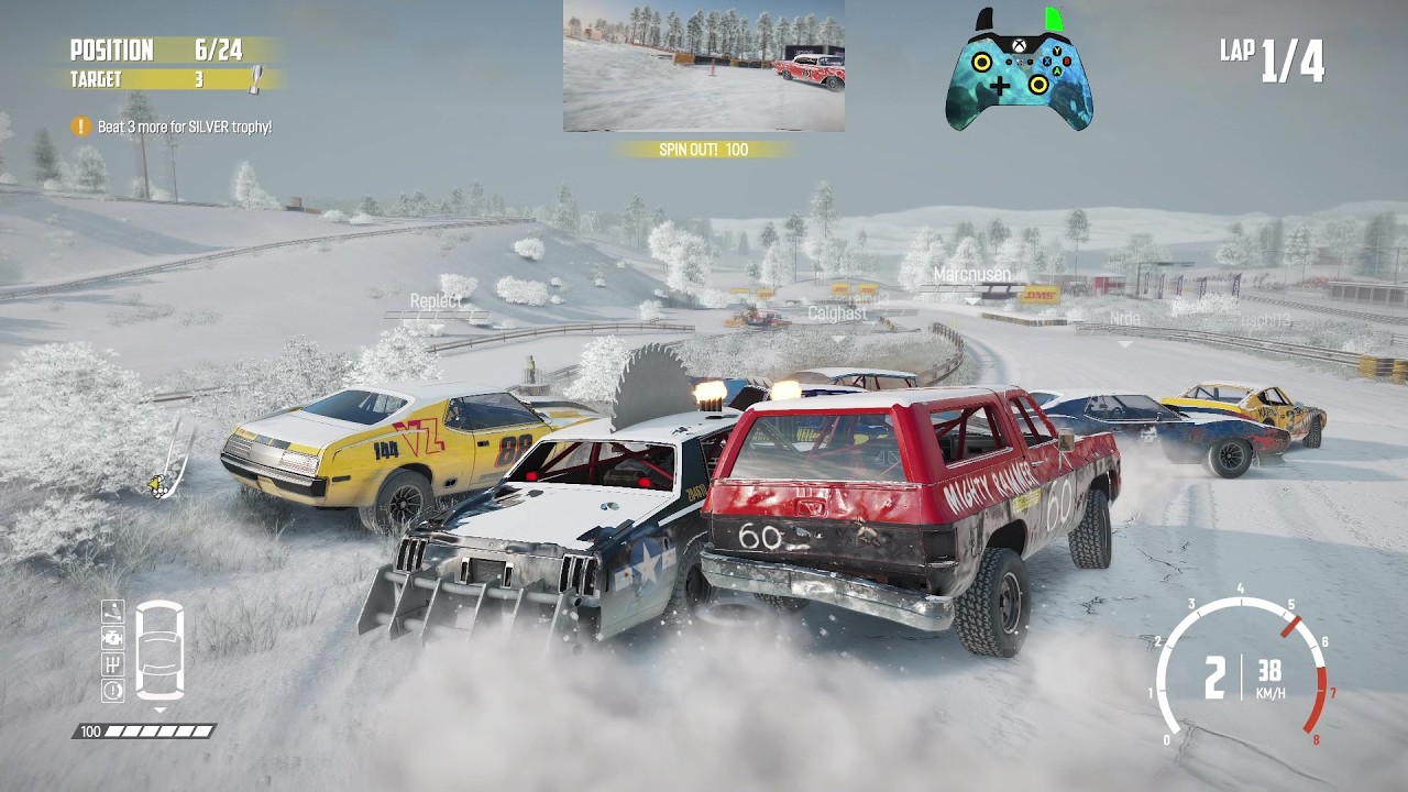 Wreckfest 26.02.24 Rammer Rumble Race - Pinehills Raceway Short Circuit