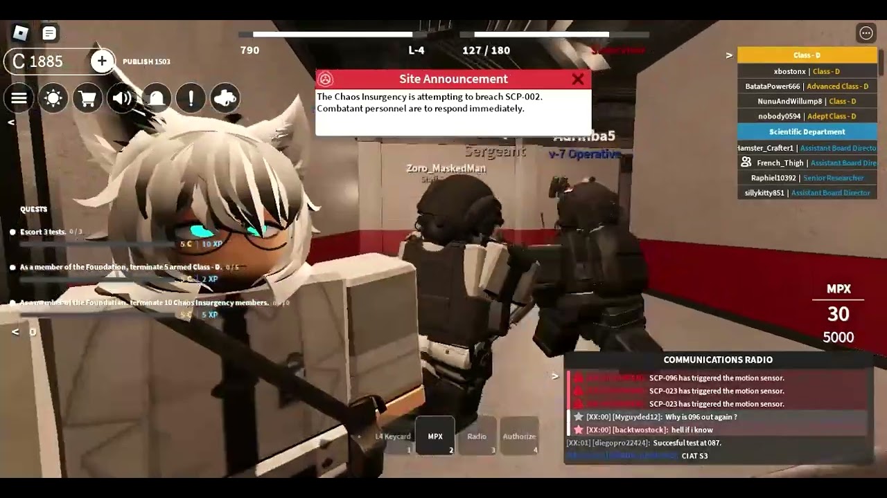 Today I'm gonna be my Friends Bodyguard in SCP Roleplay