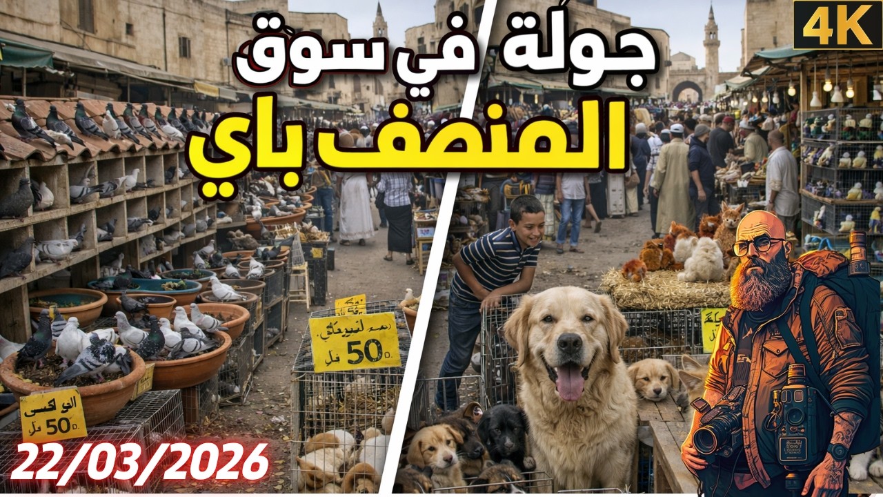 جولة في سوق  منصف باي  للحيوانات 22/03/2026 (  Moncef Bay animal )