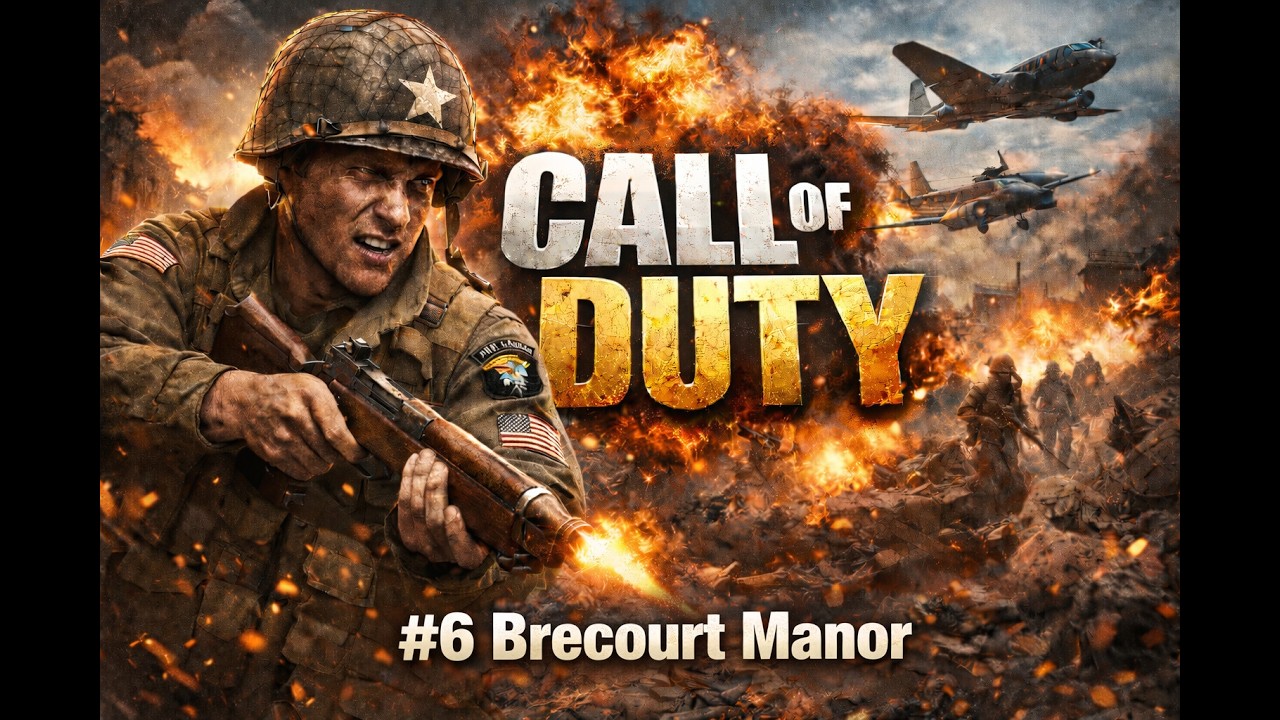🔥 Call of Duty 1 | Klasyk FPS z 2003 ! 🔫 Odc.6 Brecourt Manor
