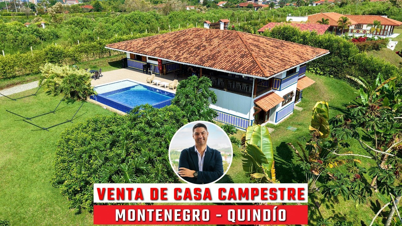 VENTA DE CASA CAMPESTRE EN MONTENEGRO, QUINDÍO, COLOMBIA