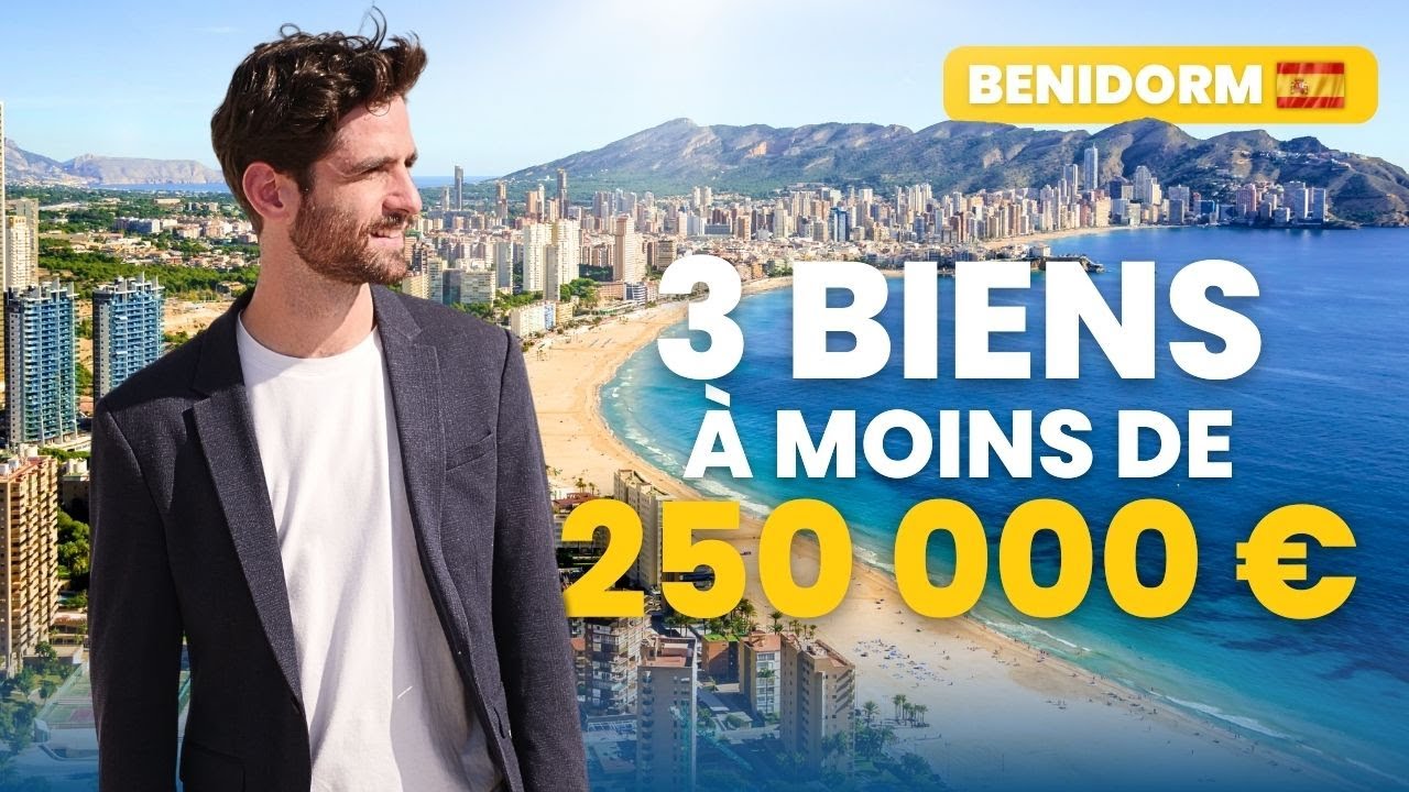 ACHETER en ESPAGNE : 3 biens avec vues spectaculaires À VENDRE à moins de 250 000€ à BENIDORM