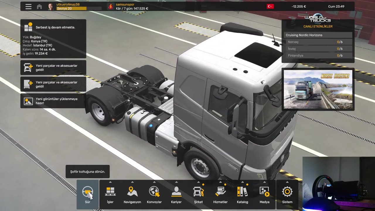 EURO TRUCK SİMULATOR 2'DE HAKKARİ'DEN KONYA'YA
