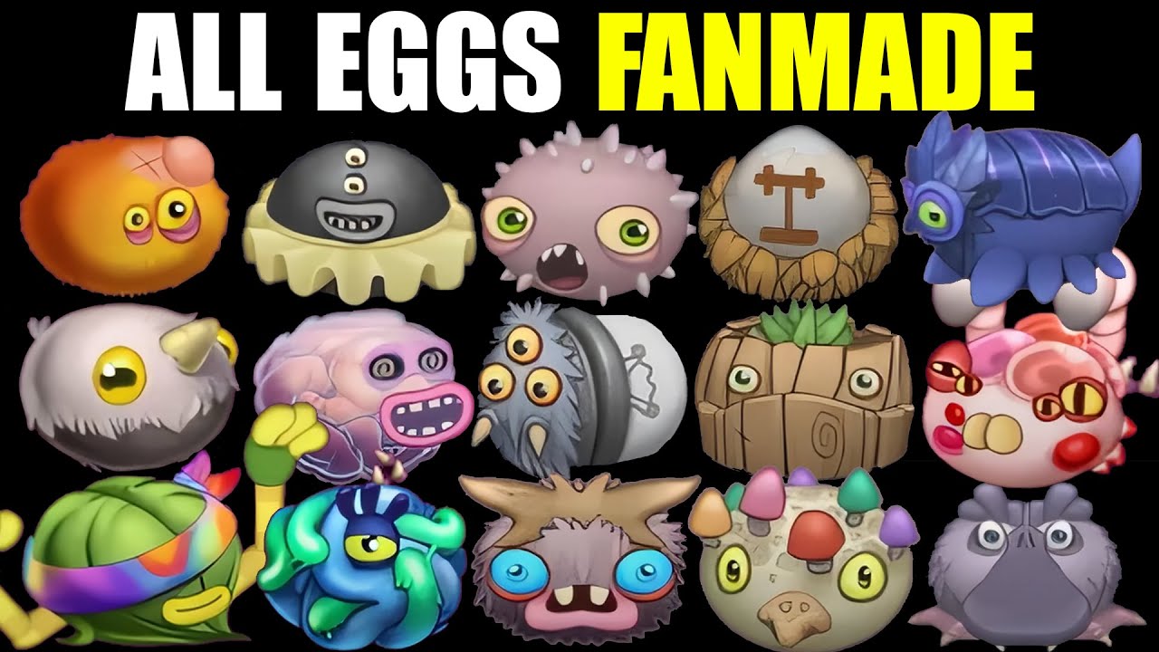 ALL Monsters Eggs (Eye) by Fanmade by Marto_eeee | My Singing Monsters