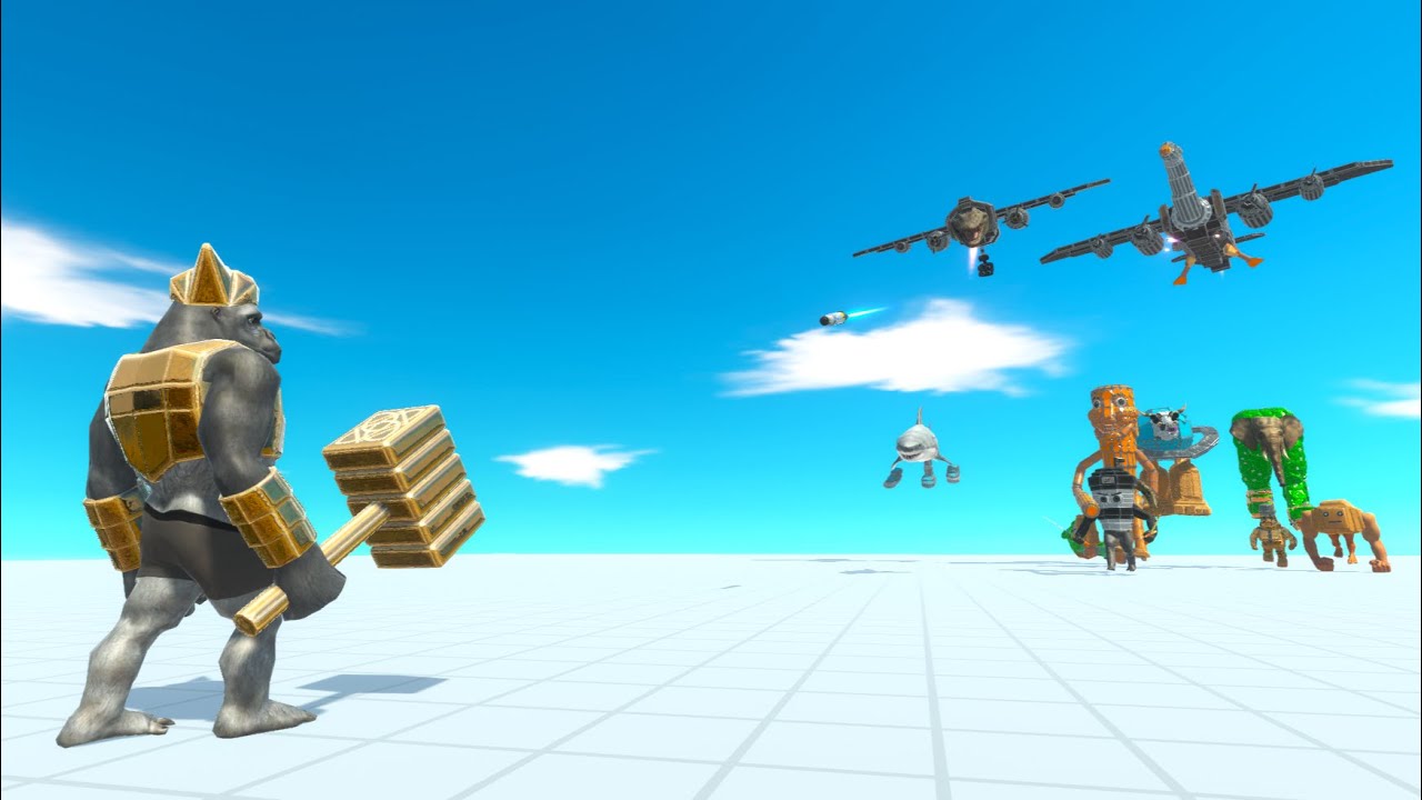 Ghor hammer vs italian brainrot animal revolt battle simulator