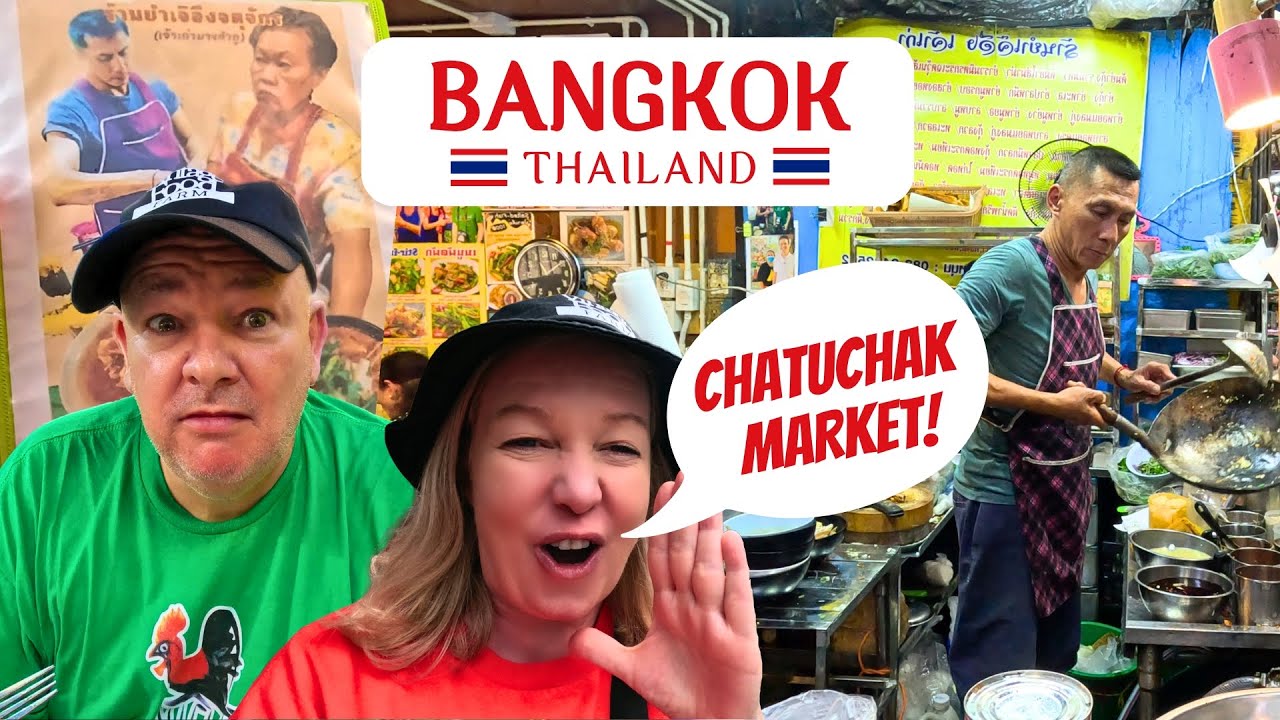 Bangkok's HUGE WEEKEND MARKET ❤️🇹🇭 100 Year Old Dim Sum & Best Ever Tom Yum🦐😋