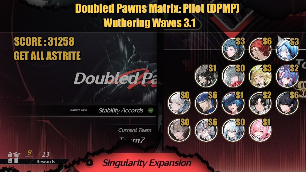 Doubled Pawns Matrix: Pilot [DPMP] | 6 Team and Get All Astrite | Wuthering Waves 3.1