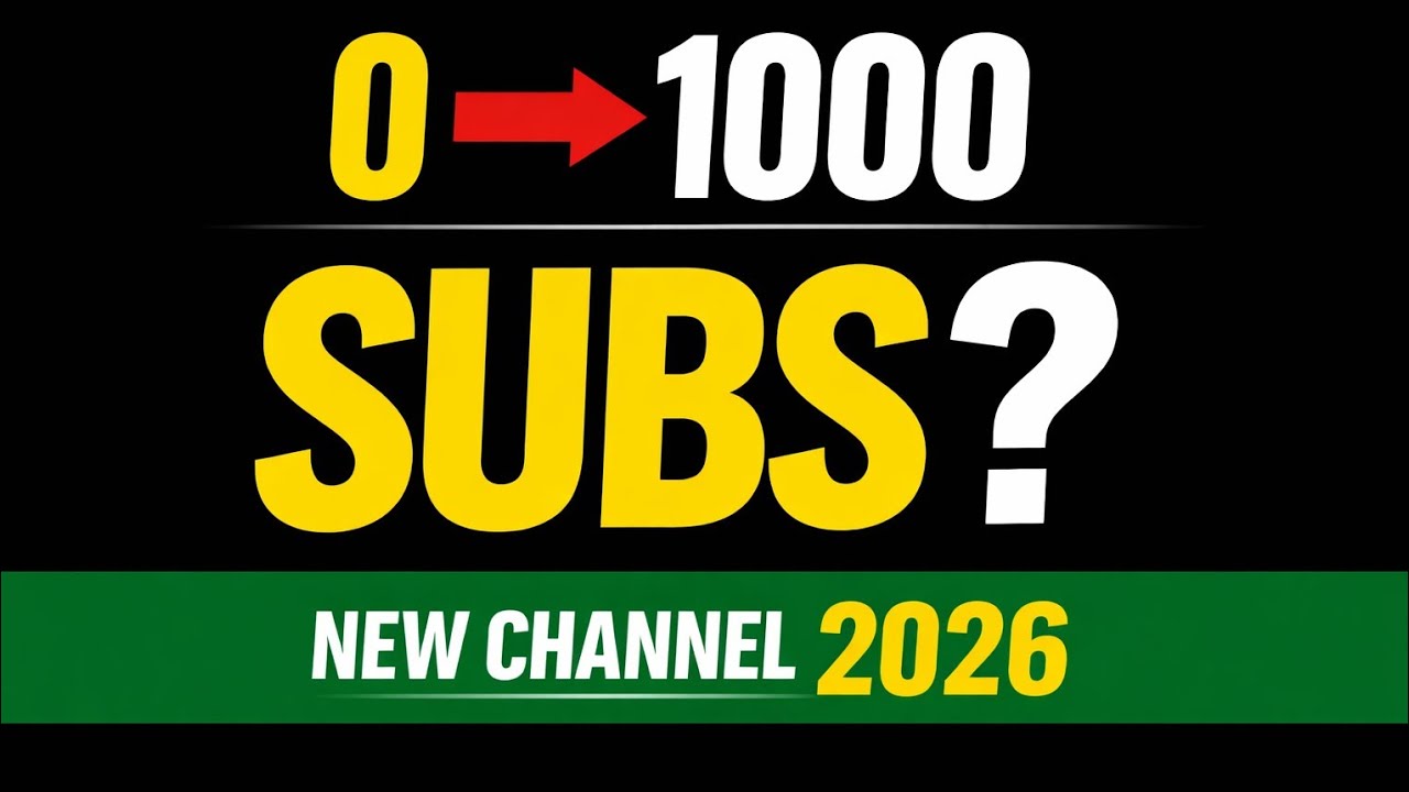 1000 Subscribers Kaise Complete Karein? New YouTuber 2026 Guide Creator Guide Studio 