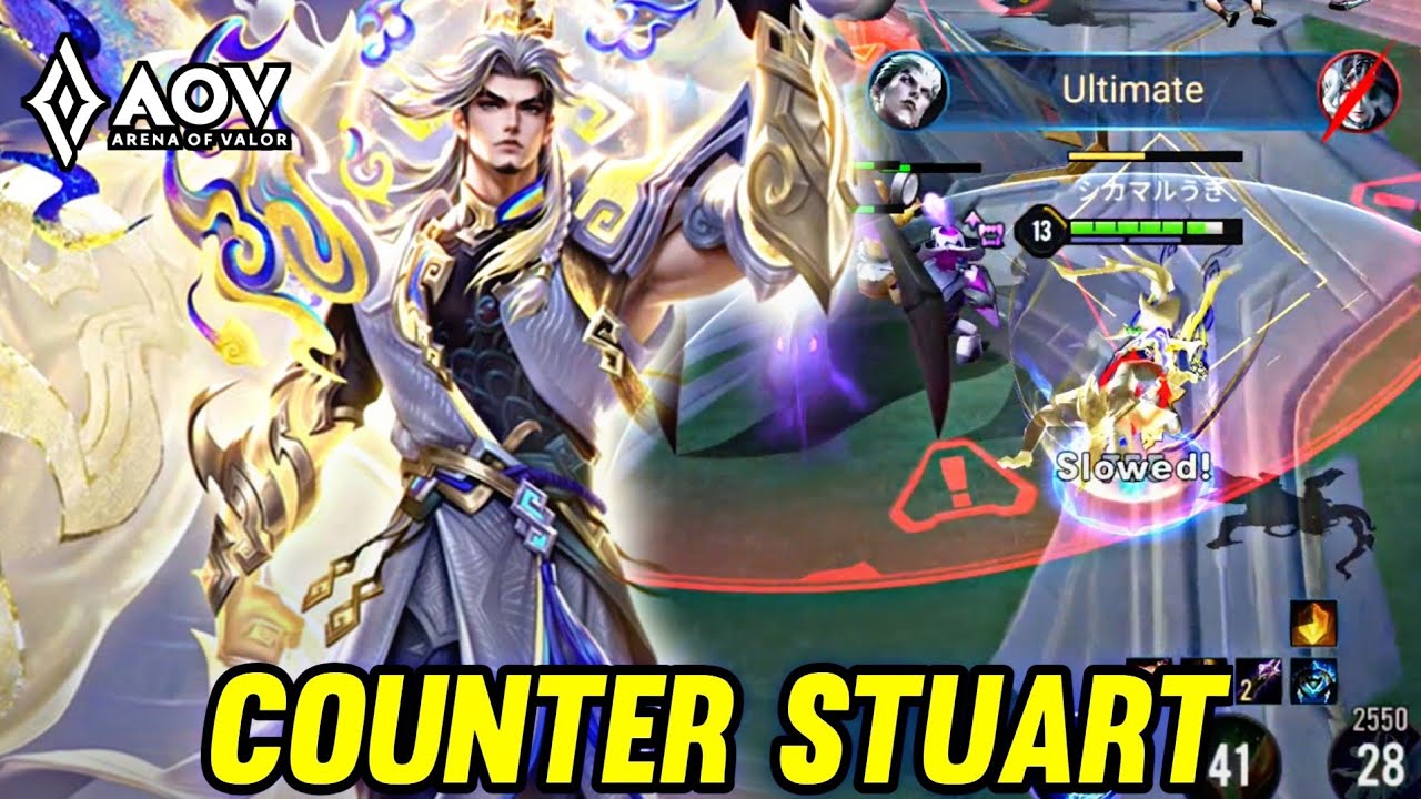 AOV : BOLT BARON GAMEPLAY | COUNTER STUART - ARENA OF VALOR LIENQUAN MOBILE ROV
