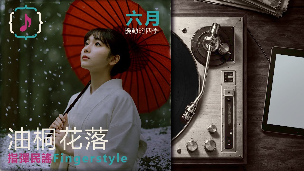 油桐花落｜完整版｜擾動的四季：六月篇｜♪ 指彈民謠  fingerstyle folk【男聲版｜中文(台灣) 字幕(CC)】