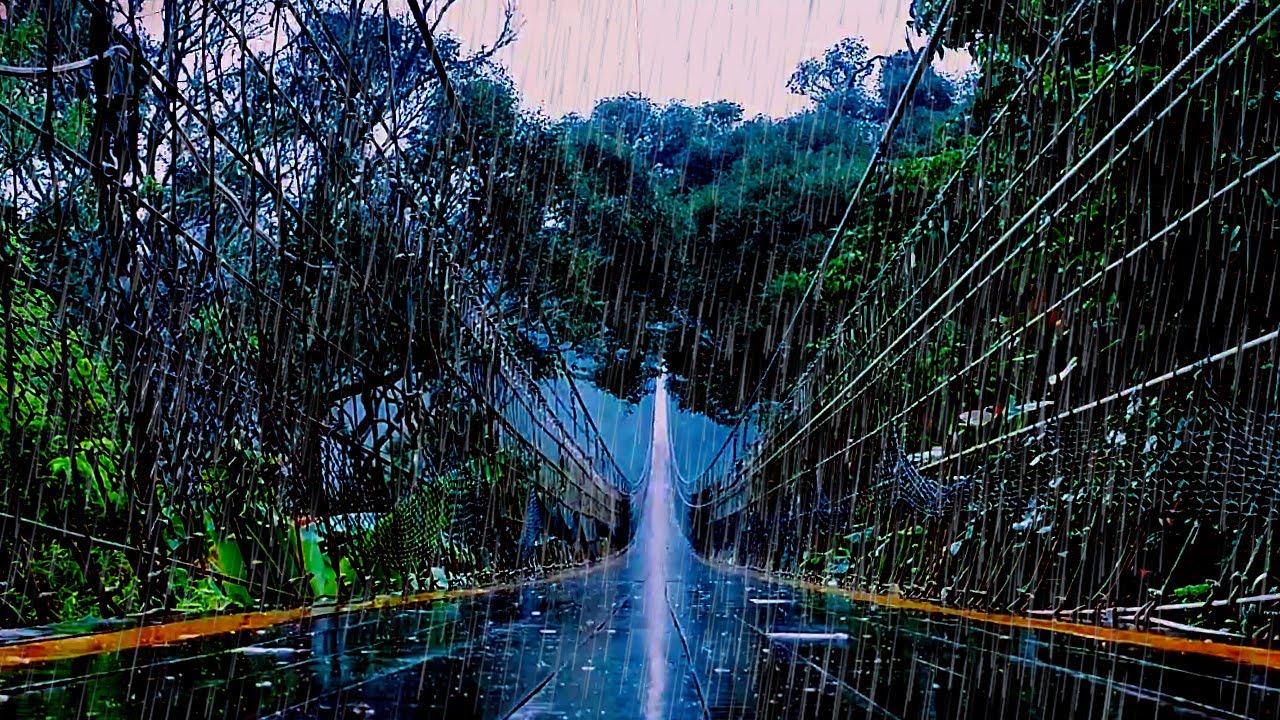 SCARY !! 🌧️⚡ Extreme Thunderstorms and Heavy Rain in Red Soil Village | 99% Instantly Fall Asleep