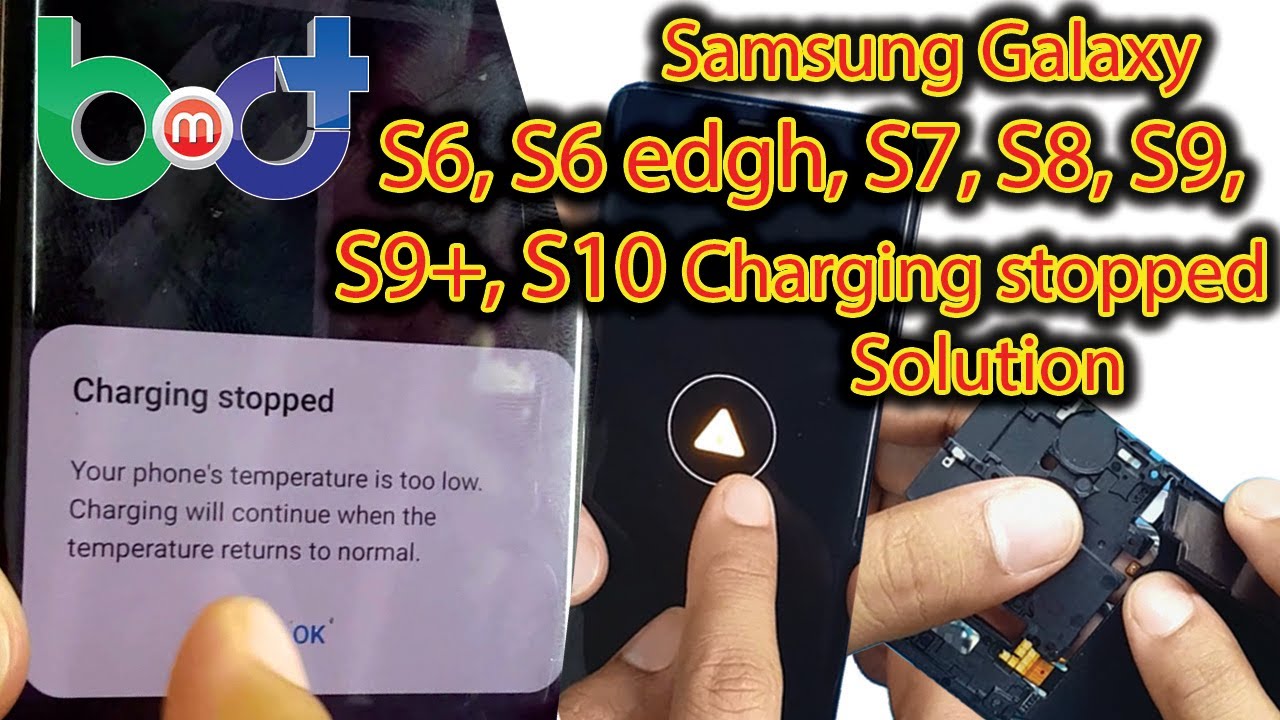 Samsung Galaxy S9 Charging Stopped!! temperature is too low Problem Solution easy way step by step.