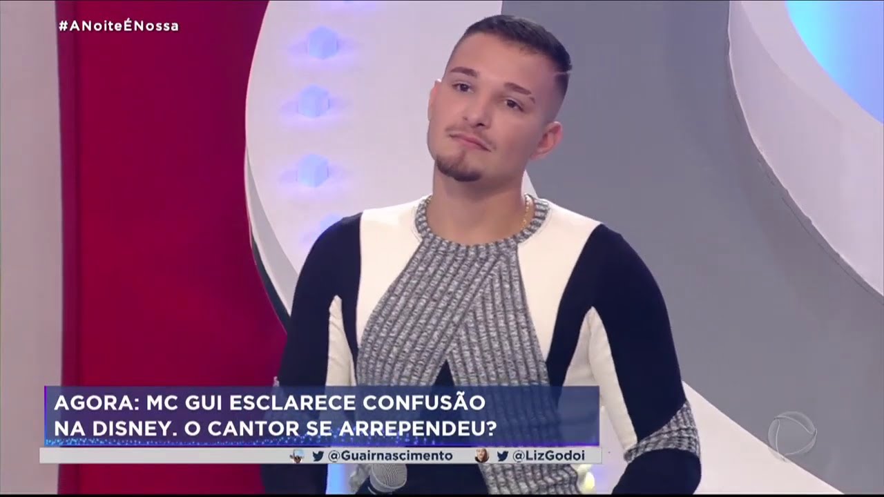 MC Gui admite que errou no episódio da menina da Disney - 'A Noite É Nossa'