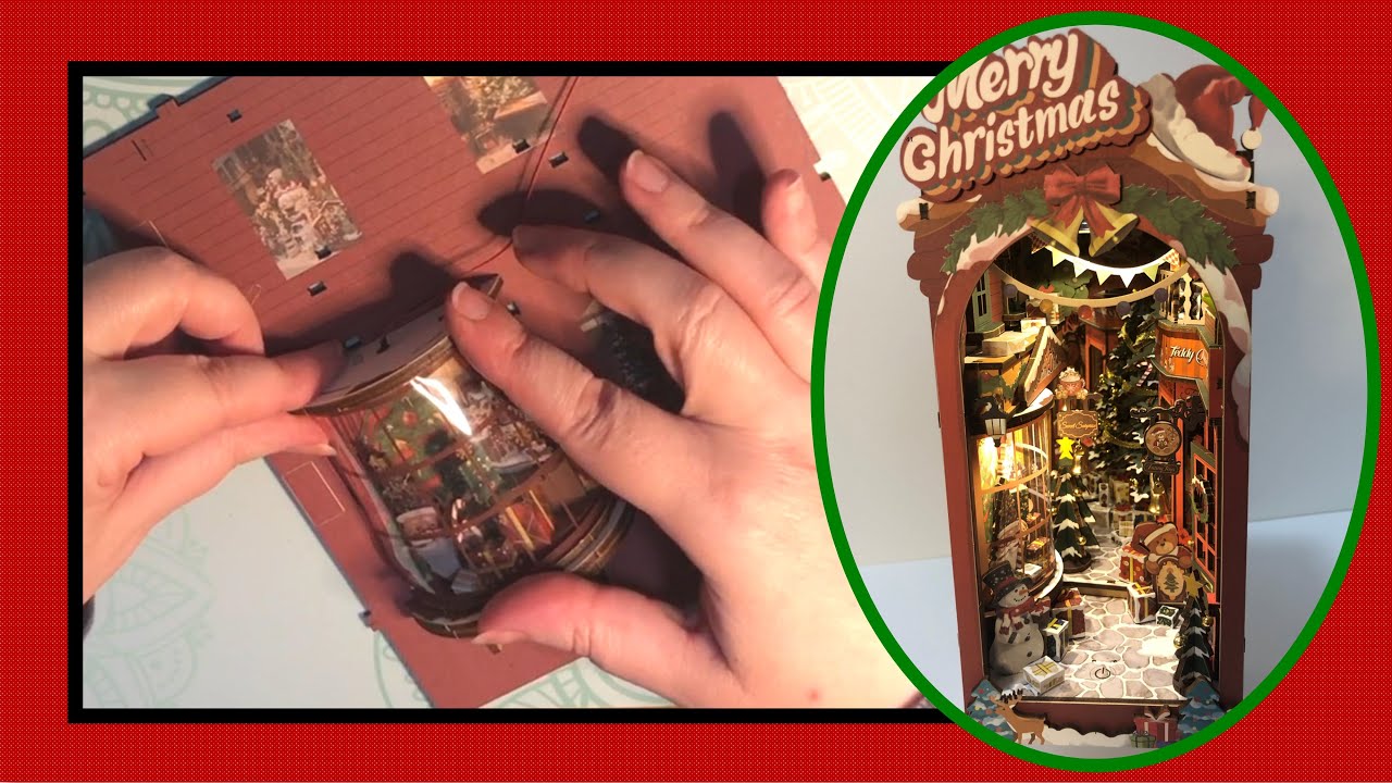 Christmas Street Book Nook Miniature Part 5, 6 & 7: The Left Wall
