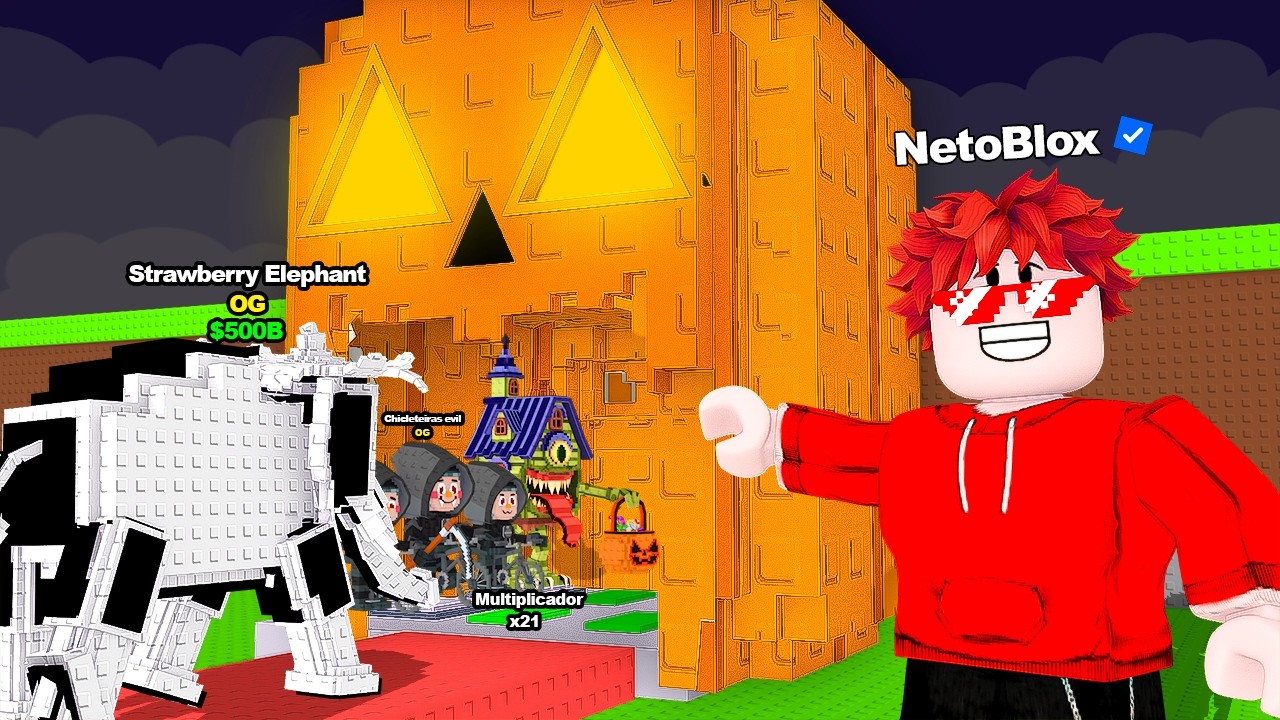 Desbloque&eacute; la SUPER BASE CALABAZA de HALLOWEEN (Multiplicador x99)??! en Steal a Brainrot