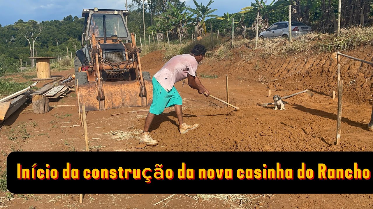 preparando o terreno pra construir uma casa no Rancho