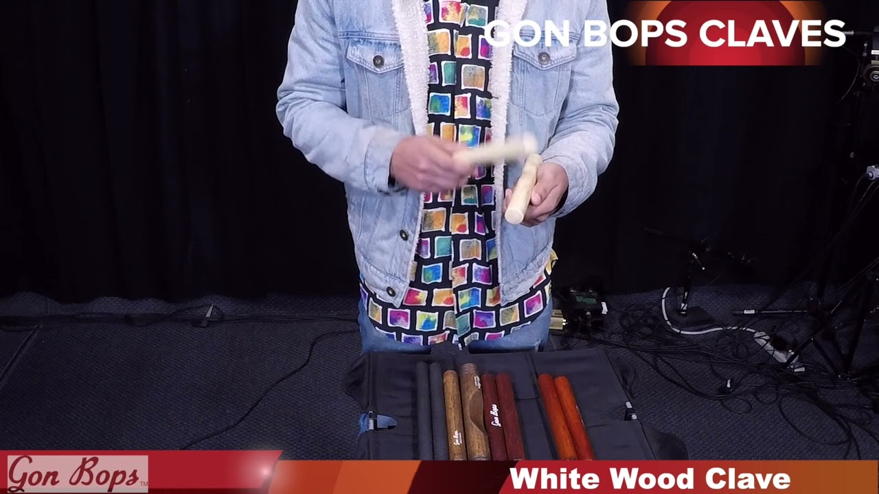Gon Bops White Wood Claves