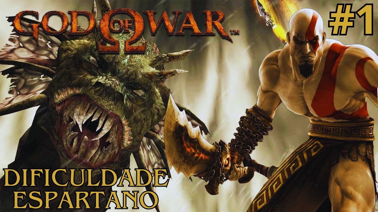 A HIDRA - GOD OF WAR 1 - DIFICULDADE ESPARTANO PARTE 1
