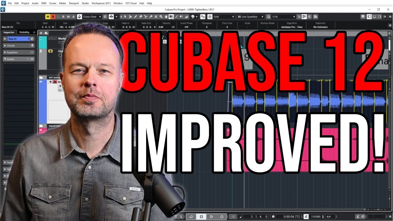 This is easier with cubase 12: tempo/time editing