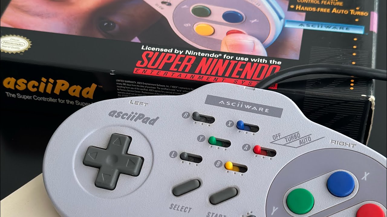 Controle Turbo AsciiPad (SNES)