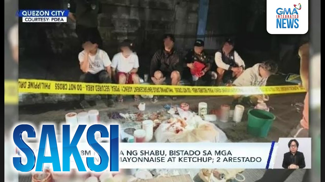 P142.8M halaga ng shabu, bistado sa mga lalagyan ng mayonnaise at ketchup; 2 arestado | Saksi