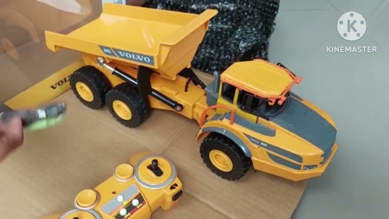 UNBOXING RC VOLVO DUMP TRUCK DOUBEL E581