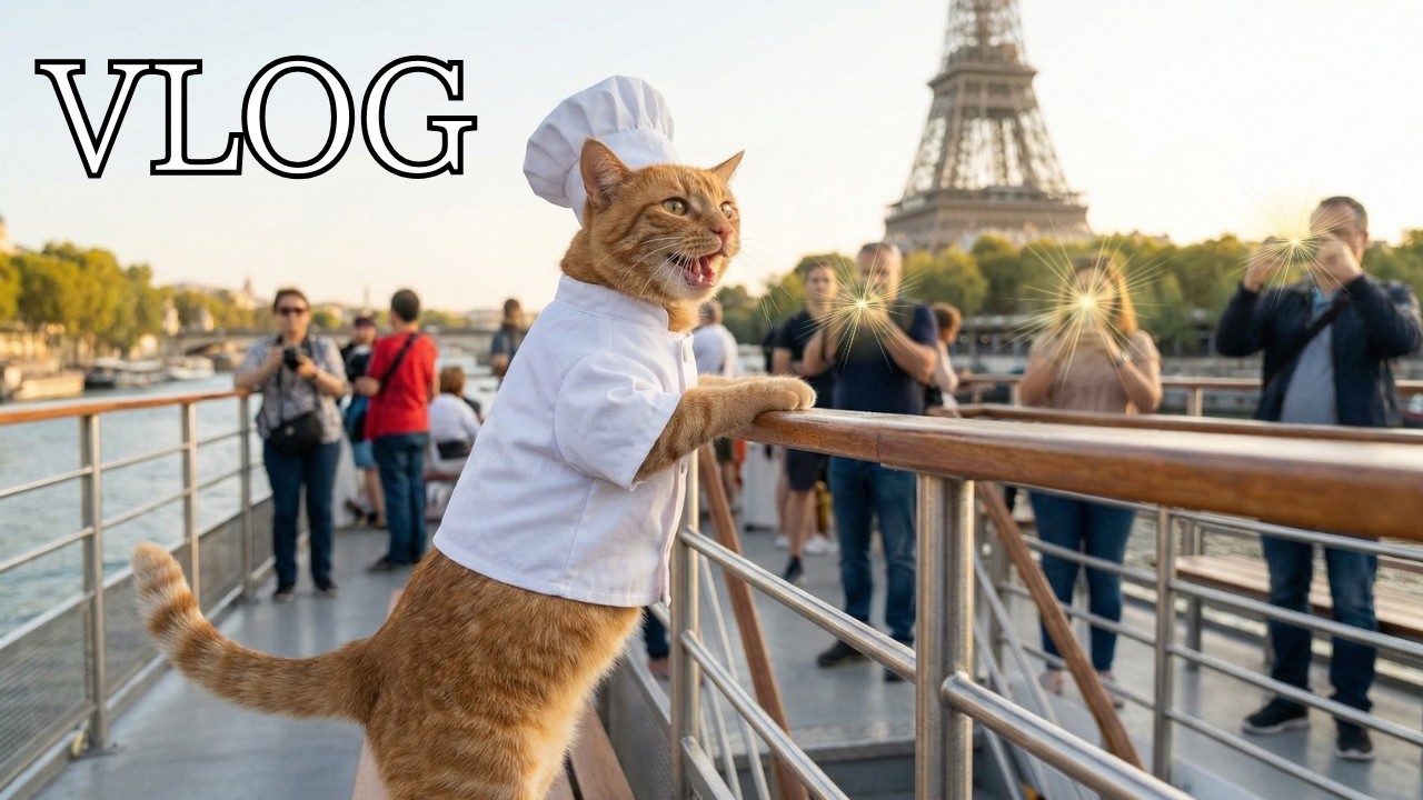 🐱✈️ 猫シェフ、パリで“幸せスイーツ旅”へ