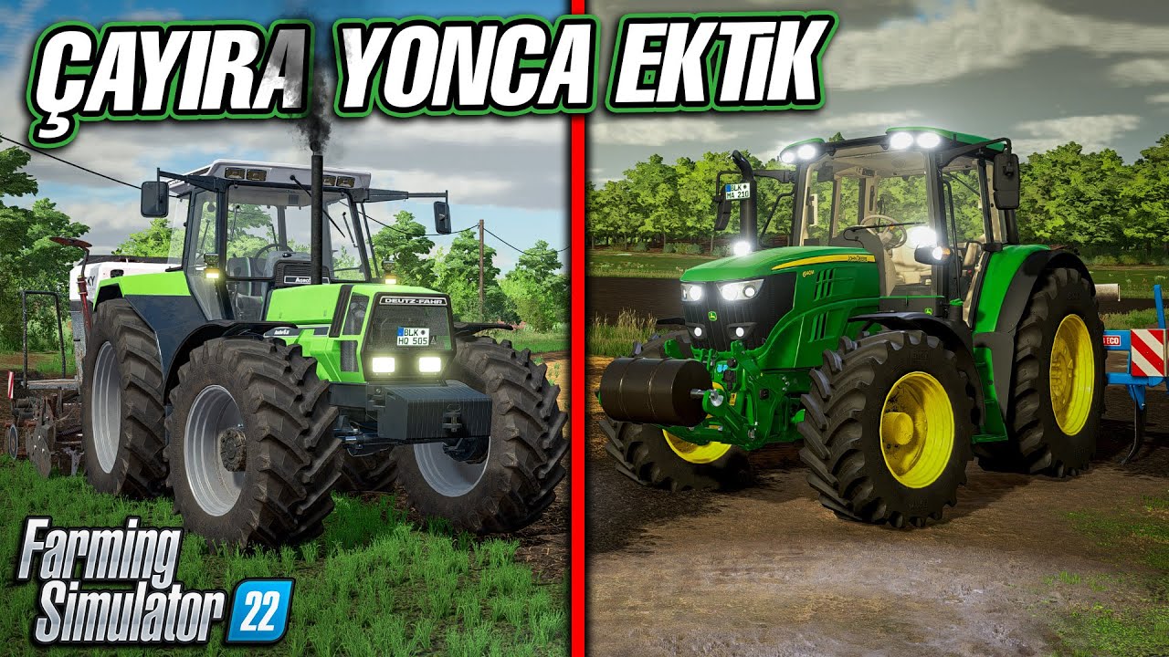 ÇAYIRA PATLATMA ÇEKİP YONCA EKTİK! | FS22 Burgenlandkreis MAP | BÖLÜM 16