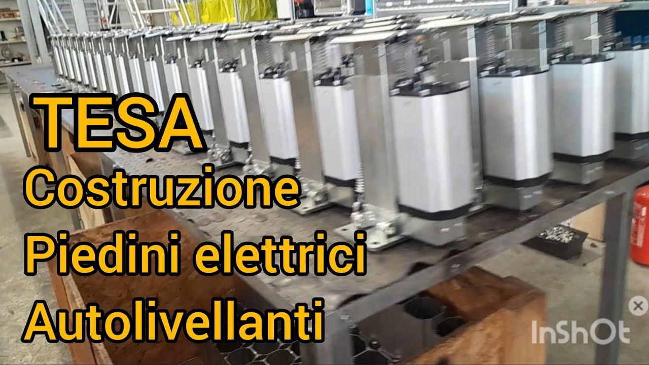 TESA - video 7) In officina per vedere come nasce un piedino elettrico autolivellante ed il collaudo