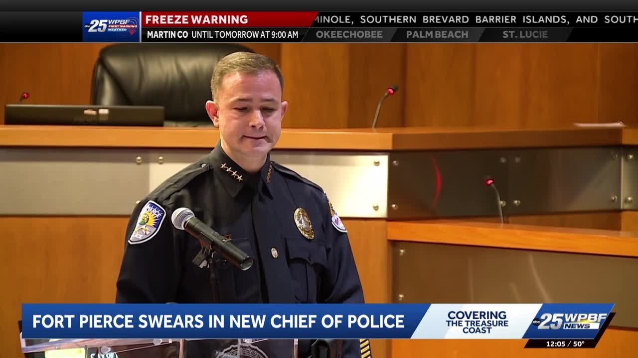 Standing room only as Fort Pierce's top cop gets sworn in