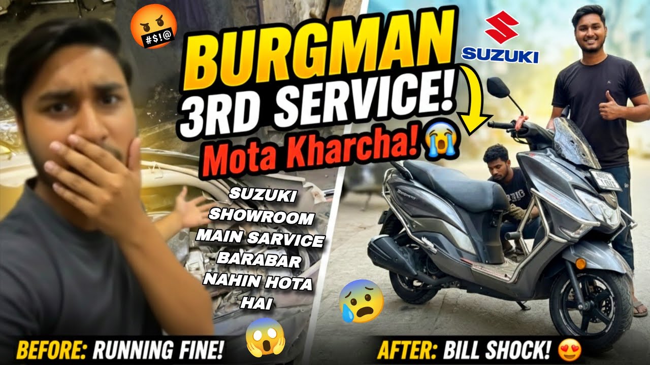 Finally Apni Burgman ko 3rd Service ke liye De diya😍 | Yeh ky itna Mota Kharcha Aa gaya 😰😱  #viral 