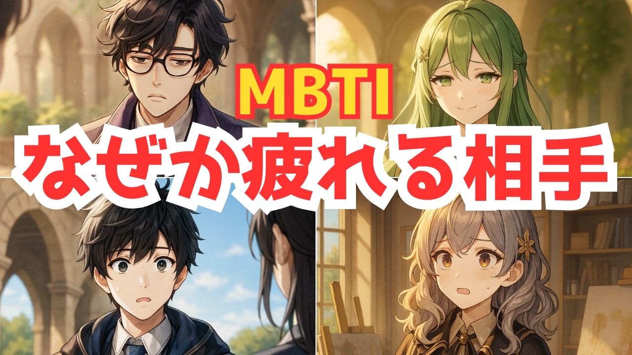 【MBTI】「この人、天敵かも…」なぜか疲れる相手との付き合い方