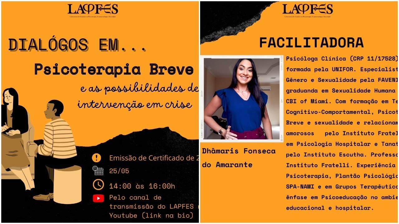 Psicoterapia Breve e as possibilidades de intervenção em crise - Diálogos em Psicologia 2022