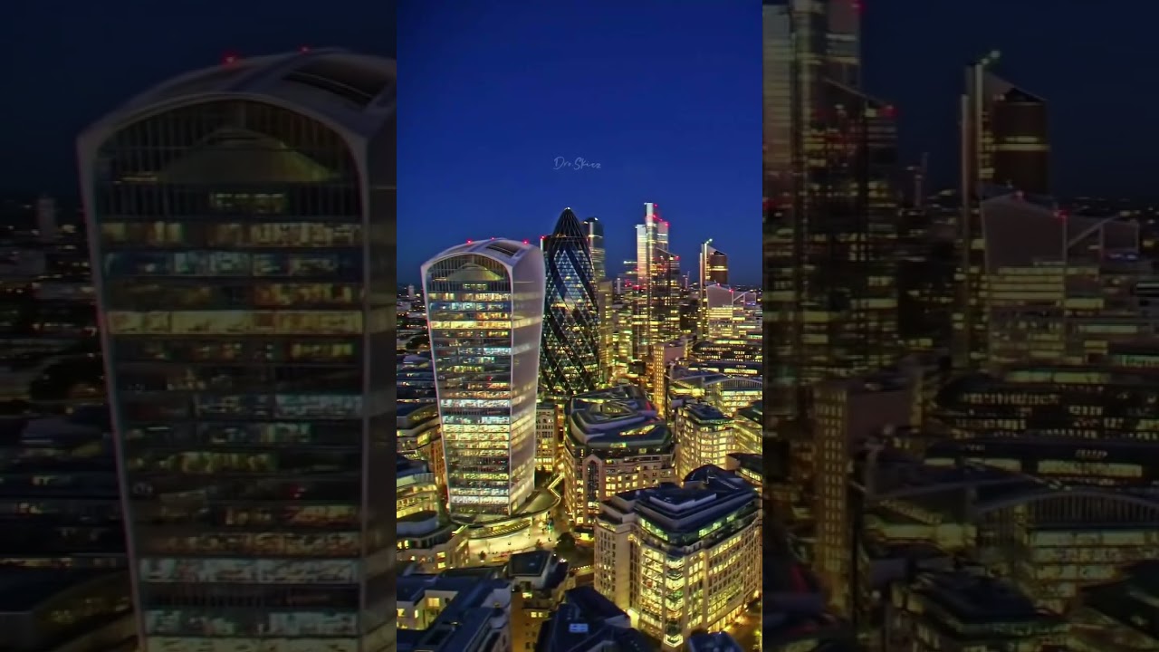London Skyline at Night | City Lights & Iconic Architecture in 4K 