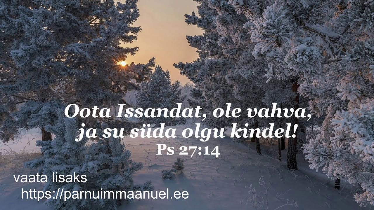 Pühapäevane teenistus    25.1.2026