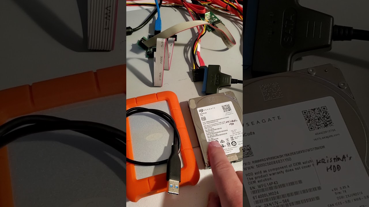 How to access files on damaged Lacie Orange external drive (sometimes)?