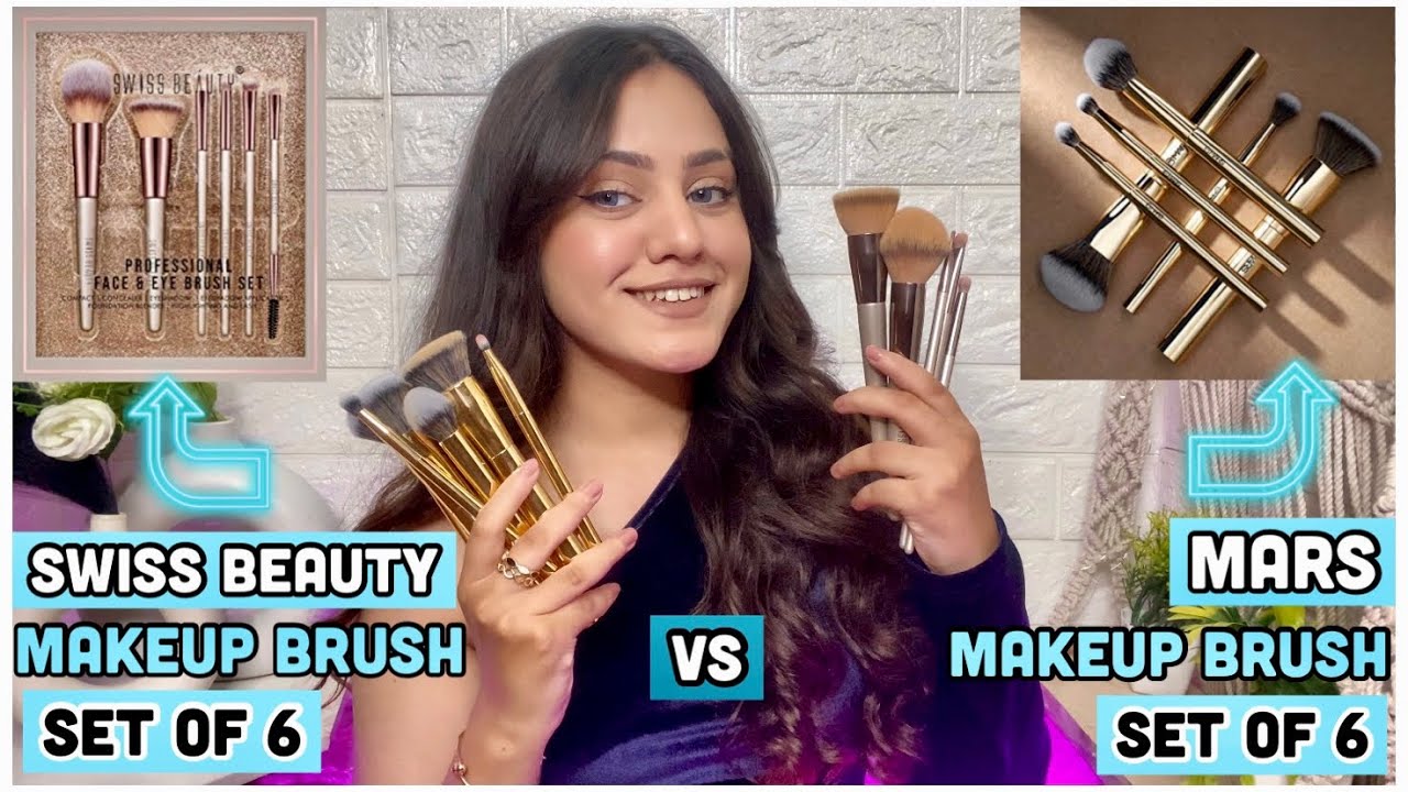 Mars makeup brush set VS Swiss beauty makeup brush set | Best brushes for beginners | Kp styles
