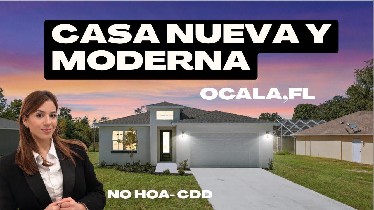 🏡 Casa en Ocala, Florida por $329K | 4H - 3B | 2717 Sq Ft | SIN HOA ni CDD