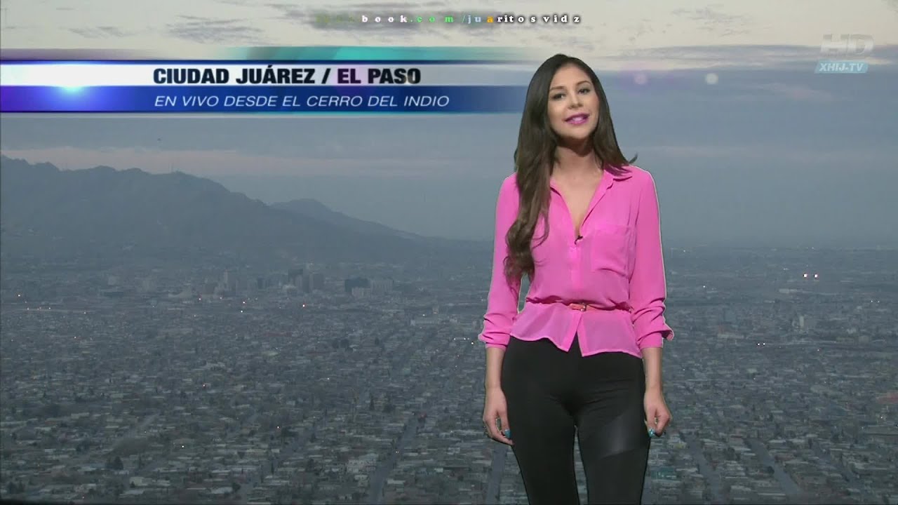 Yessica Sierra 5 de Febrero 2014 Chica del Clima Cd  Juárez Canal 44 HD