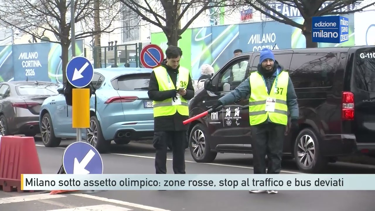 Milano sotto assetto olimpico: zone rosse, stop al traffico e bus deviati