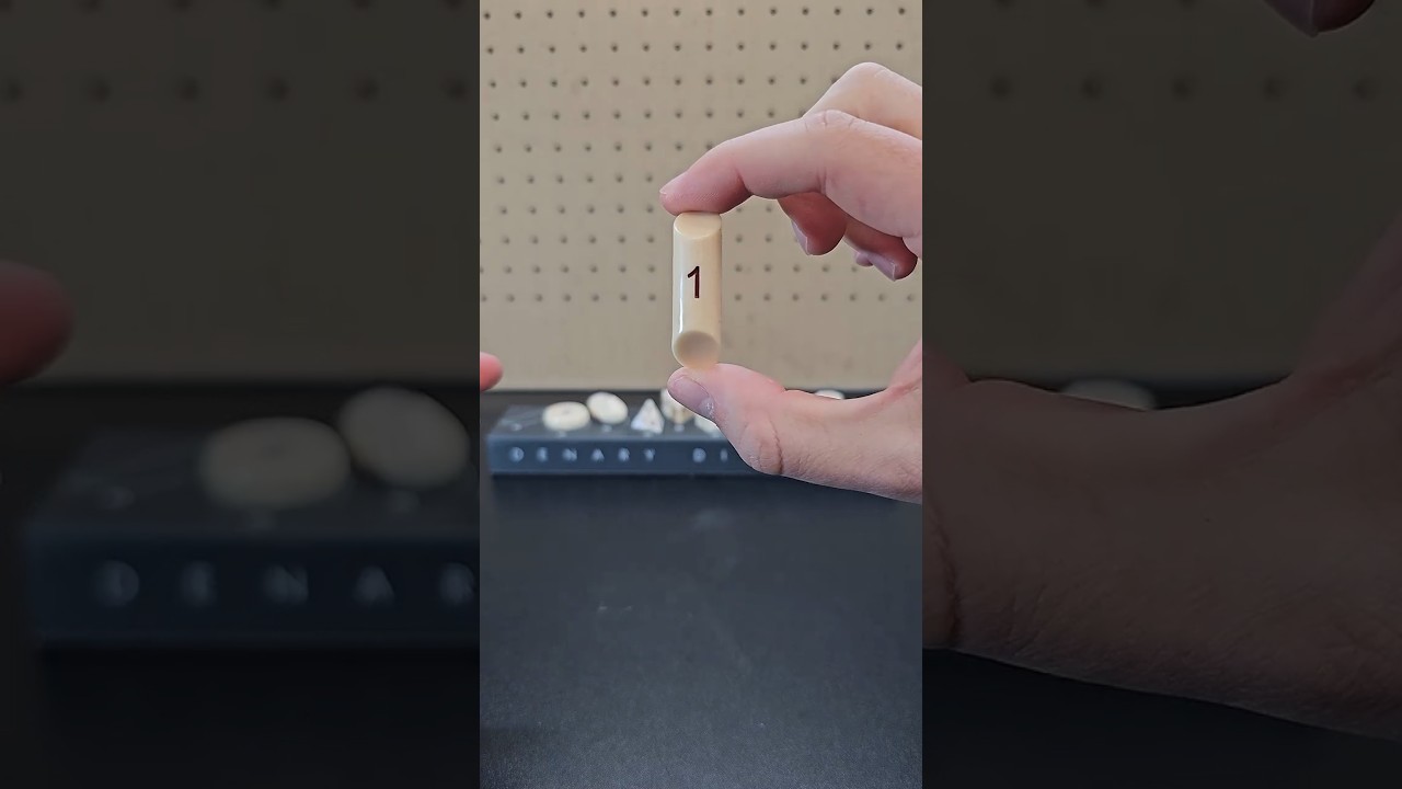Check out this incredible Denary Dice Set! #vsauce #curiositybox #shorts