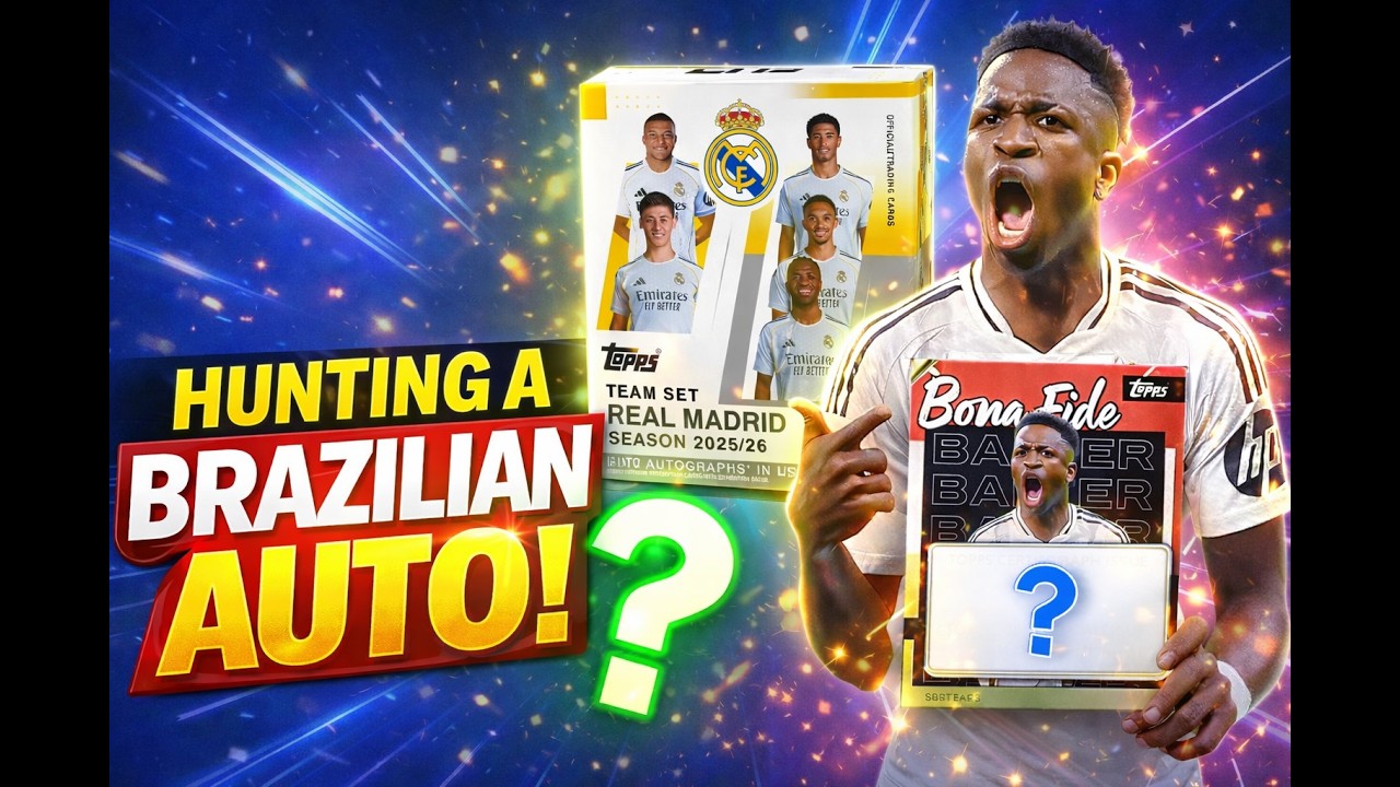 Hunting a BRAZILIAN Auto! 🇧🇷 | 2025/26 Topps Real Madrid Team Set Box Opening