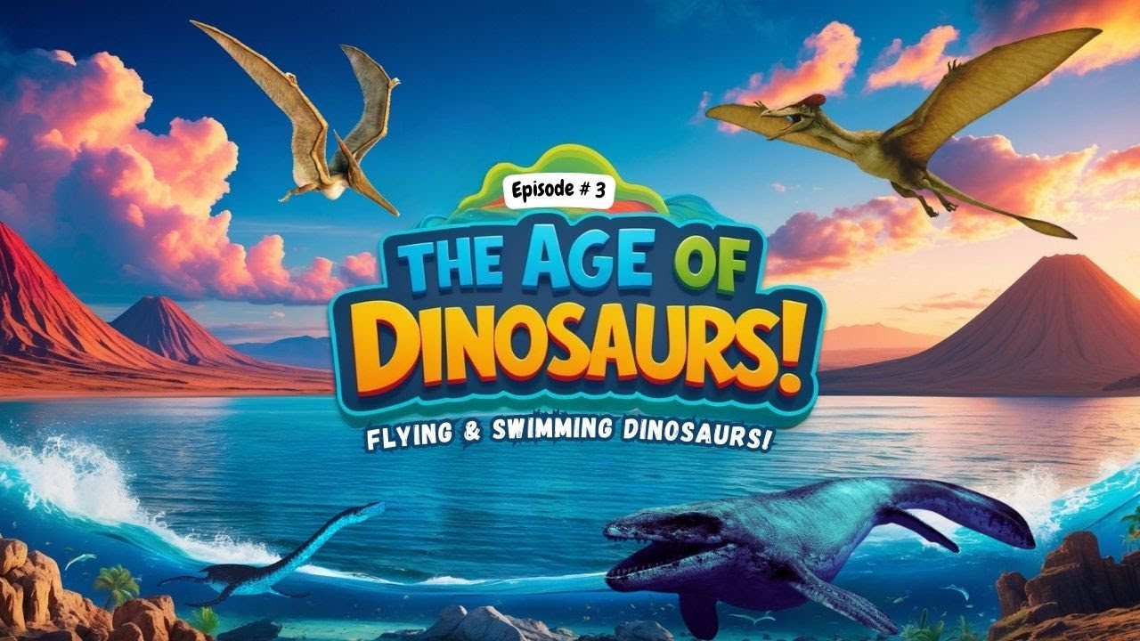 Episode 3: The Age of Dinosaurs | Flying and Swimming Dinosaurs #knowaboutme #kids #dinosaur