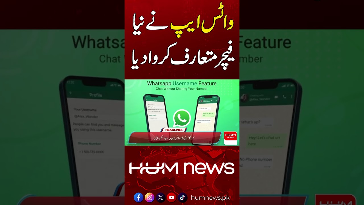 WhatsApp Introduces a New Feature | Hum News | Pakistan