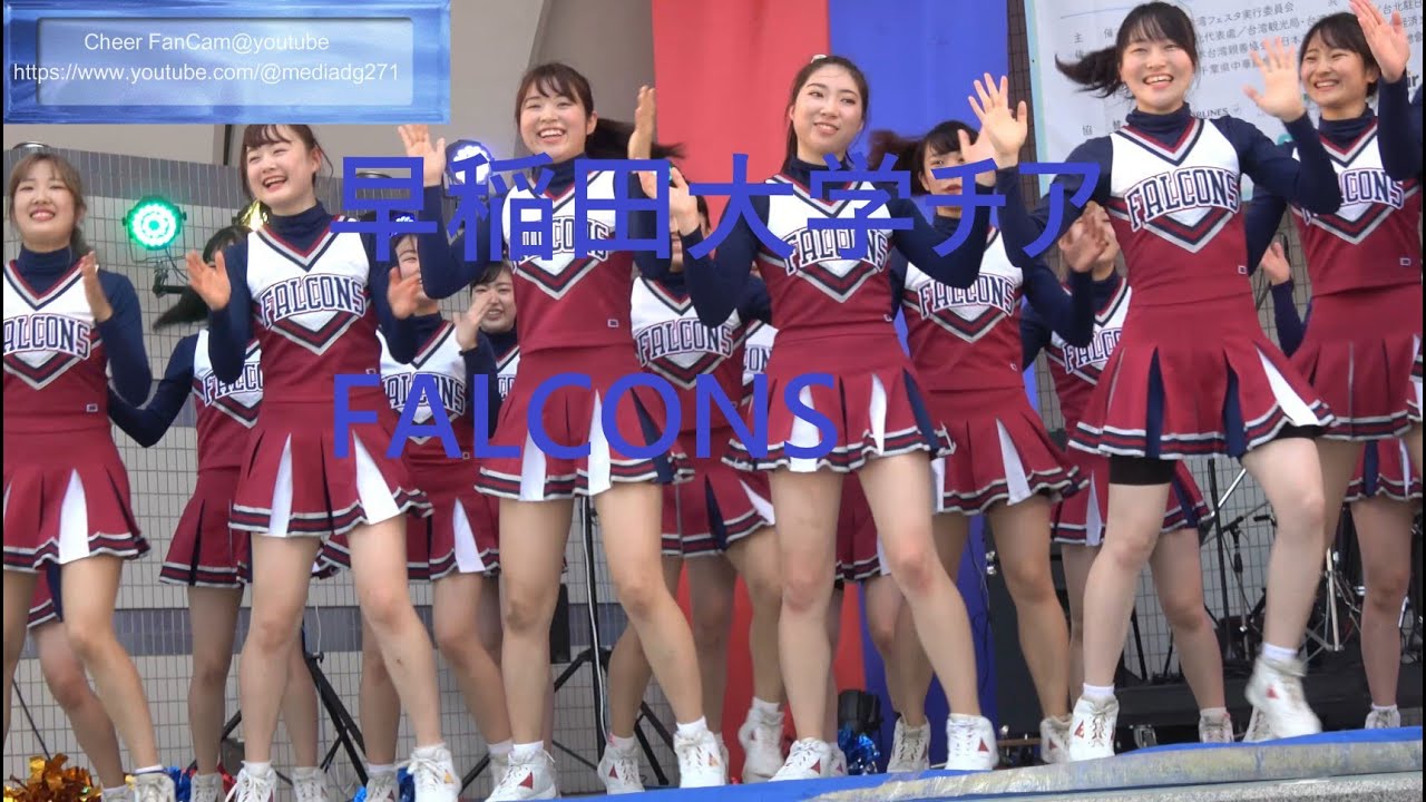 早稲田大学チアFALCONS 2019/ 素晴らしいチアパフォーマンスステージ