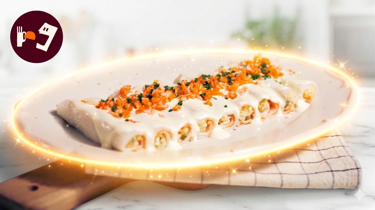 Canelones ligeros de verano sin horno, sin pasta y con muchas proteínas