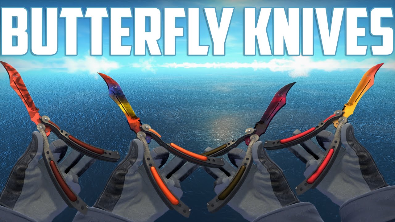 CS:GO - Butterfly Knives - All Skins Showcase + Price | Все Скины Butterfly knives + Цены