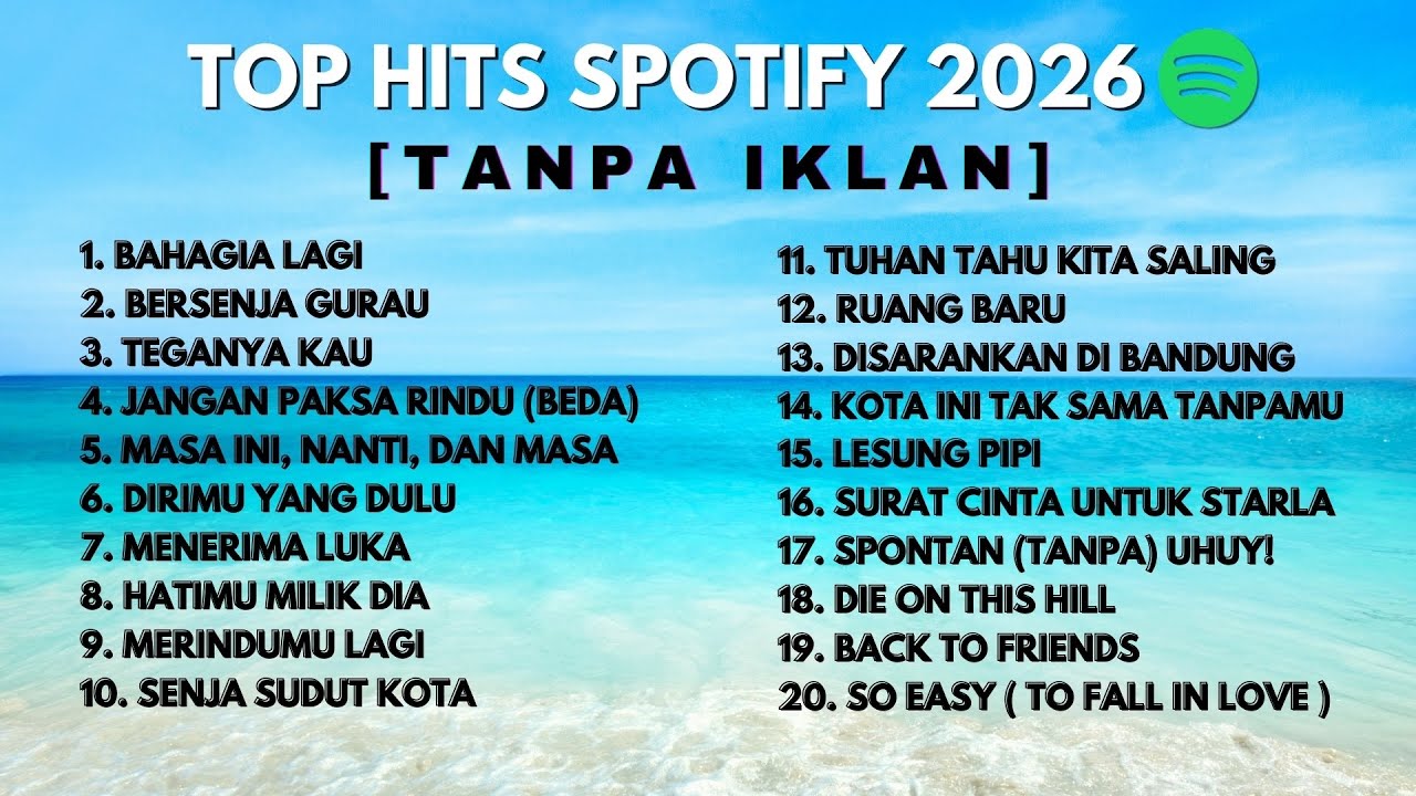 Top Hits Spotify Indonesia 2026 | Lagu Hits Spotify 2026 | Lagu Terbaru | Tanpa Iklan